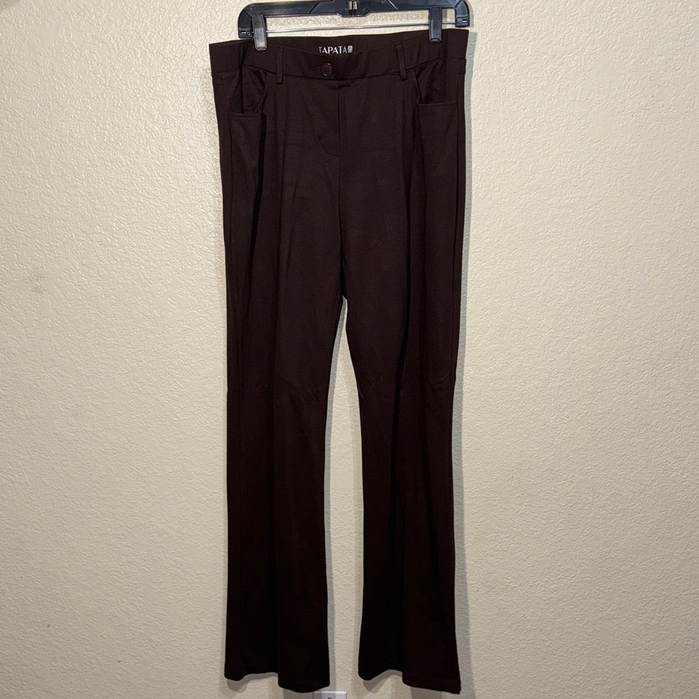 Tapata Brown Trousers Women’s XL Dress Pants Work Office